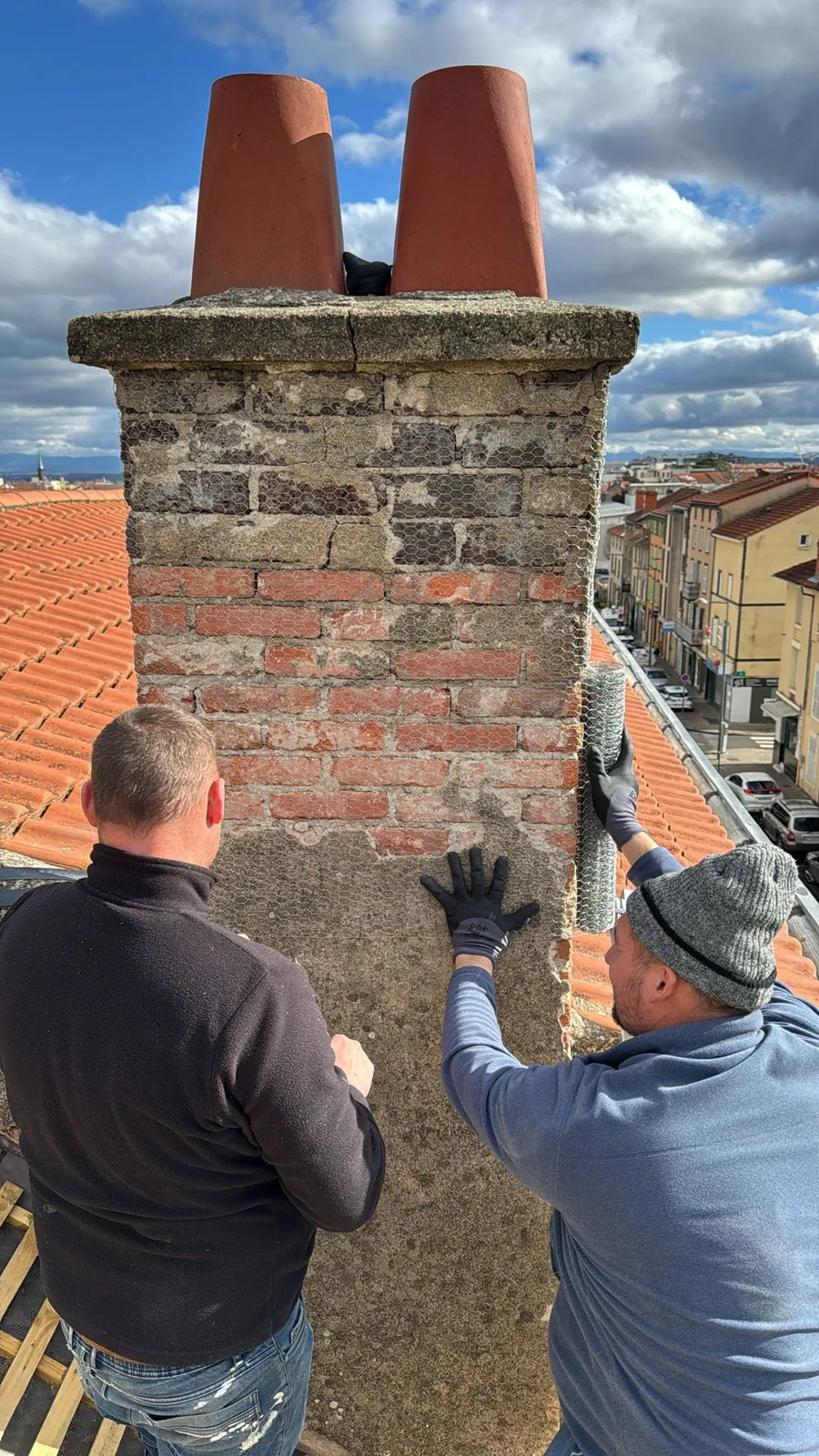 Chantier de toiture réalisé par Dethière Toiture