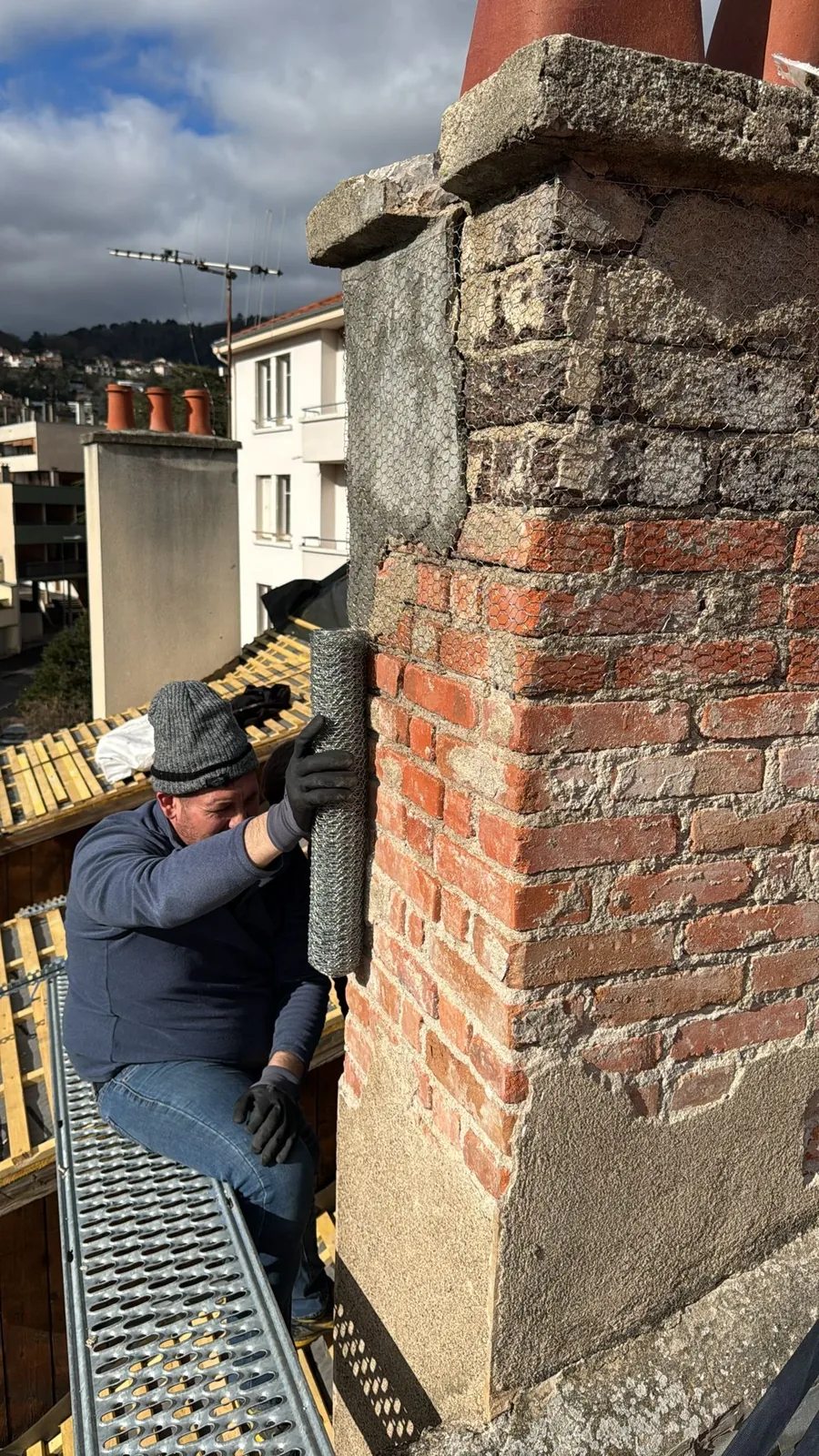 Chantier de toiture réalisé par Dethière Toiture